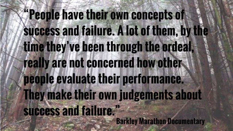 Barkley Marathons: 22.3 Things It Can Teach Teachers (and Us) Quote via CarrieBaughcum.com